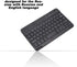 Russian English Keyboard, 7 Inch Rechargeable Ultra Thin Wireless Bluetooth Keyboard for Smart Phone Tablet
