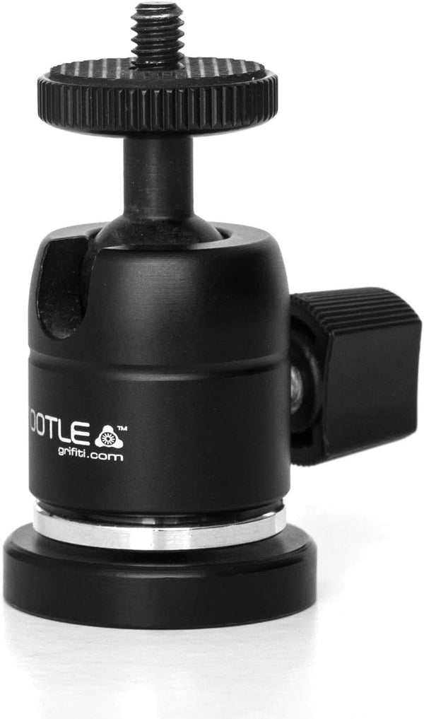 GRIFITI Nootle Magnetic Camera Stand with Mini Ball Head, Magnet Foot for Cameras, Video Cams, Phone Mounts