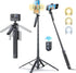 Hesheng Stick,71" iPhone,360Rotation Selfie Tripod for with Wireless Remote,Portable Aluminum Cellphone Stand,Vlog Live