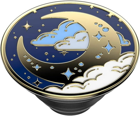 PopSockets Phone Grip with Expanding Kickstand: Enamel Fly Me To The Moon for Phone