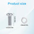 Xinjoduz 10 M4 10mm 10 Pcs Monitor Mount Screws, Screws for Mounting On Monitors, X with Washers Computer Mounting