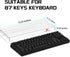 SELORSS Gaming Keyboard Dust Cover - Premium Clear Acrylic Cover for 80% 87 Keys Keychron C1/RK M75 TKL Wireless Gaming