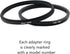 18 Pieces Filter Ring Adapter Set, Lightweight Aluminum Camera Lens Filter Stepping Rings Kit, 9 Pcs Step Up & 9 Pcs