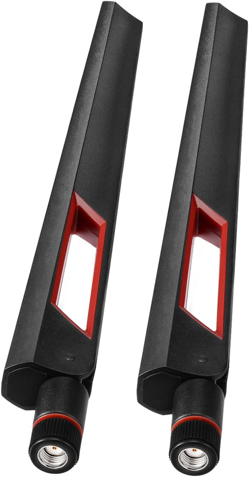 Superbat 6 6E 2.4GHz 5GHz 6GHz 2-Pack WiFi Tri-Band Antenna RP-SMA Male Omni-Directional Antenna - for Router PC