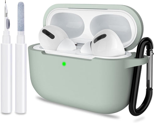 ATUAT for AirPods Pro 1st/2nd Generation Case Cover - Protective Silicone Skin with Keychain for Apple AirPods