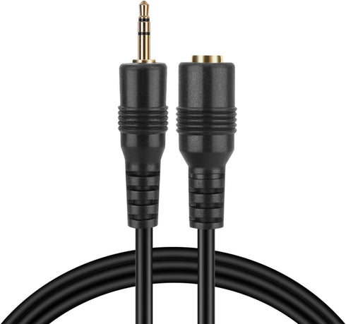TNP 2.5mm Extension Cable (3 Feet) - Male to Female Adapter for Headset, Headphone, Microphone, Stereo Audio.