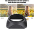 Acouto 49mm DV Lens Hood, Lens Shade for Digital Video Camera Lens Filter
