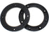 FDXGYH 2 Pcs 6.5-Inch Auto Car Universal Fit ABS Speaker Spacers Car Stereo Speaker Spacer Adaptor Ring (Black)