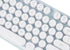 Yuomik Silicone Keyboard Cover Skin Protector Compatible for MOFII Round Keycaps Retro Full Size Wireless Keyboard