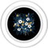 Botanical Citrus Floral Navy Orange Aesthetic Midnight Blue Botanical Citrus Floral Bouquet PopSockets PopGrip