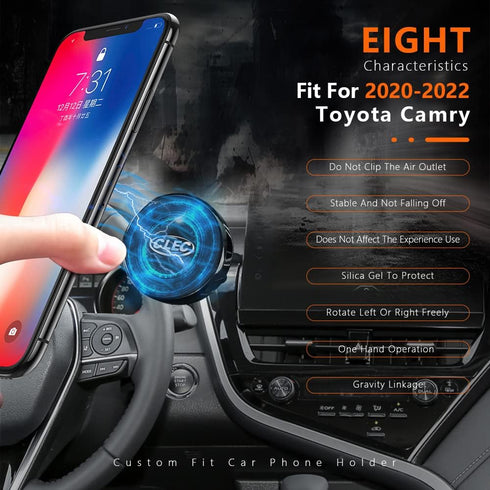 Car Phone Holder fit for Toyota Camry 2020-2023 Strong Magnetic Phone Mount 360 °Rotation Adjustable Car Air Vent,Auto Dashboard Cell Phone Mount fit for Any inches Smartphone (Magnet)