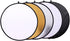 5 in 1 Photo Video Reflectors, 12 inch Collapsible Multi-Disc Light Round Photography Reflector with Bag