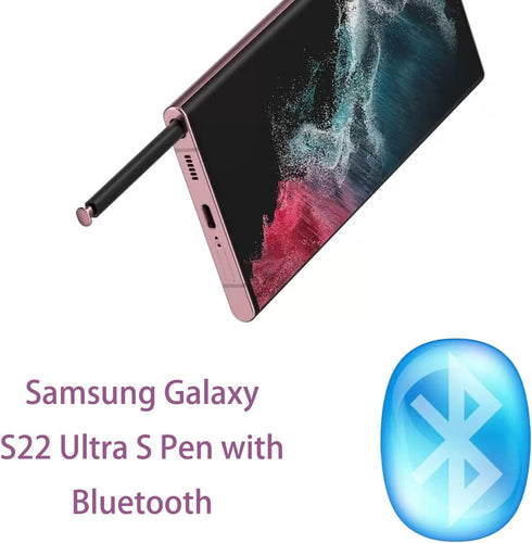 S22 Ultra S Pen with Bluetooth for Samsung Galaxy S22 Ultra 5G SM-S908, Stylus Pen with Remote Control, Burgundy