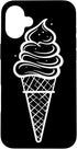 Funny Ice Cream Maker T-Shirts and Giveaways Ice Cream Cone Sketch Frozen Dessert Sorbet Case for iPhone 16 Plus