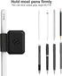Fintie 4 Pack Pen Loop Holder for Apple Pencil Pro, Elastic Adhesive Leather Sleeve for Stylus Pens, Black