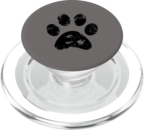 PopSockets PopGrip for MagSafe - Black Dog Paw Print Gray