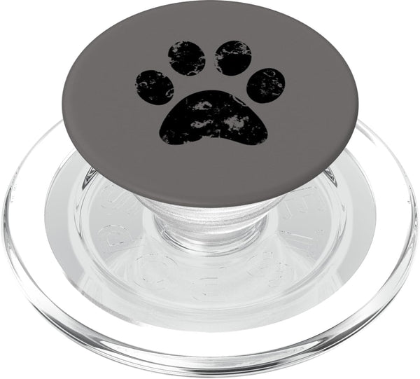 PopSockets PopGrip for MagSafe - Black Dog Paw Print Gray