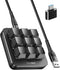 Vaydeer One-Handed Mechanical Keyboard with NKRO, Hotkeys, 9 Programmable Keys, Macro Keypad for iOS, Windows