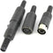 uxcell 2 Set Plastic Housing - 7Pin Female + Male DIN Connector Adapter