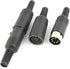 uxcell 2 Set Plastic Housing - 7Pin Female + Male DIN Connector Adapter