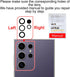 2PCS ASDAWN Back Rear Camera Lens Glass Replacement for Galaxy S24 Ultra 6.8 Inches Repair Kit