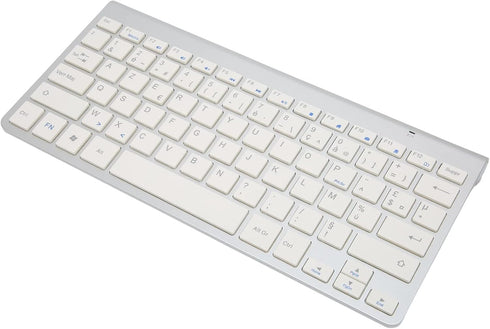 ASHATA Wireless USB-C Keyboard, 2.4g Portable Bilingual Keyboard (French-English) for Desktop and Laptop