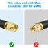 SMA Male to SMA Male Coaxial Cable, 50 ohm KMR240 Ultra Low Loss Antenna Extension Cable