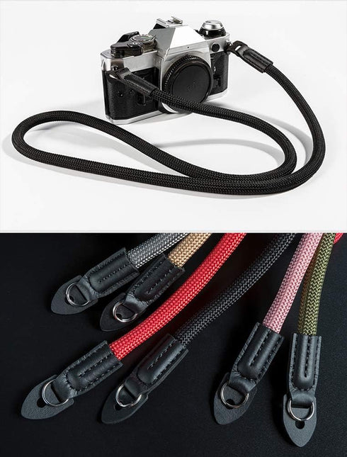 Mirrorless Camera Neck Strap for Leica, Nikon, Fuji, Pentax, Canon, Panasonic, Sony, Climbing Rope Shoulder Strap -