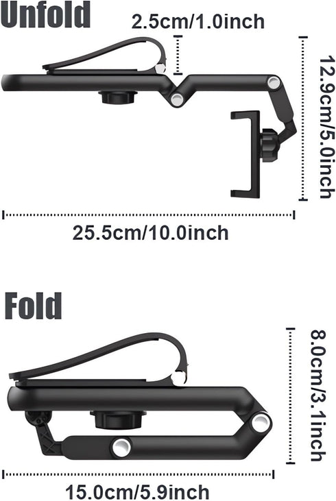 2024 New Rotatable and Retractable Car Phone Holder - 1080° Multifunction Sun Visor Universal 360 Rotating Mobile Mount
