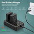 FirstPower Dual USB Charger & 2-Pack LP-E17 Battery for Canon EOS RP, Rebel T6i, T7i, T8i, SL2, SL3
