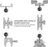 FANAUE Ball Adapter, Compatible with RAM Mounts B Size 1" Ball Components