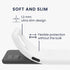kwmobile Case Compatible with Samsung Galaxy A12 Case - Soft Slim Protective TPU Silicone Cover - White Matte