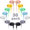 Kids Earbuds Bulk, 30 Pack Macaron Colors Mixed, Durable Earphones for Schools, Classrooms, and Gifts
