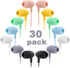 Kids Earbuds Bulk, 30 Pack Macaron Colors Mixed, Durable Earphones for Schools, Classrooms, and Gifts