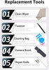 Camera Lens Replacement for iPhone 13 Pro & 13 Pro Max, GVKVGIH Back Glass Replacement with Adhesive & Repair Tool Kit