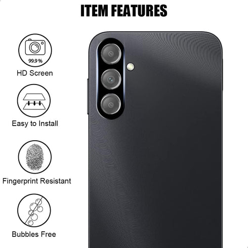 (3 Pack) Anti Spy Private Tempered Glass Film Privacy Screen Protector & (3 Pack) Camera Lens Protector for Samsung