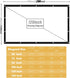 BooLooT 120 Inch 16:9 (120 inches) Projector Screen Portable Movies Screens Foldable Wrinkle-Resistant Fabric with Dual