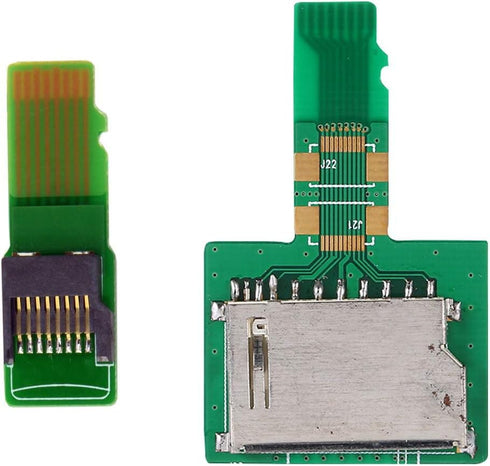 Cablecc 1Set SD TF Card Socket Female to Micro-SD TF Male Memory Card Kit Extension Adapter