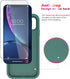 Diverbox iPhone XR Case, Teal, with Tempered Glass Screen Protector, Shockproof & Dropproof Heavy Duty Protection