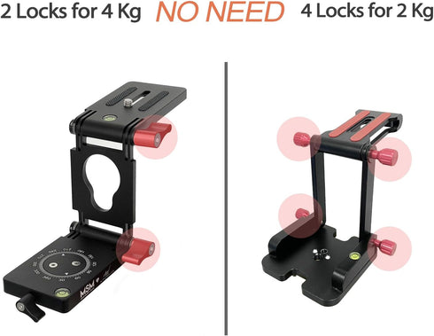 Z Flex Tilt Tripod Head - Flexible Angle Pan & Tilt Head, Universal Multiway Camera Tripod Connecting to Monopod