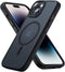iPhone 15 Phone Case, Compatible with MagSafe, 10FT Drop Resistant Matte Skin Feeling Back Cover, Magnetic Case, Black
