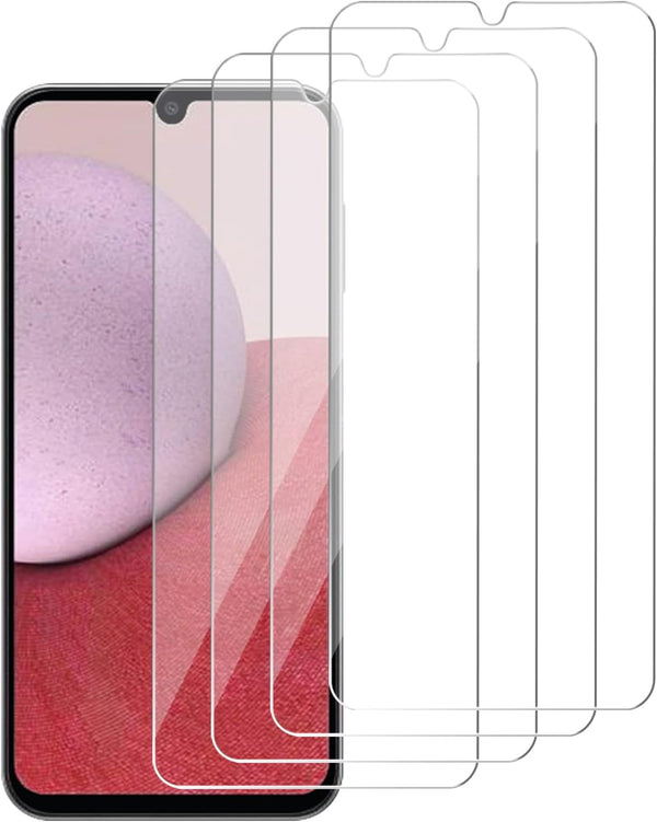 iCsapr 4 Pack Glass Screen Protector for Samsung Galaxy A14 5G - 9H Hardness, Scratch Resistant, Easy Install, Case
