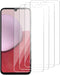 iCsapr 4 Pack Glass Screen Protector for Samsung Galaxy A14 5G - 9H Hardness, Scratch Resistant, Easy Install, Case