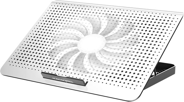 ICE COOREL Aluminum Laptop Cooling Pad 2023 Upgrade, Stand with 7 Height Adjustable, for 12-15.6 Inch Laptops