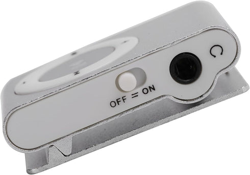 Sport MP3 Players with Clip, Screenless Portable Music Player, Mini MP3 Player with Earphone and USB Cable (Silver)