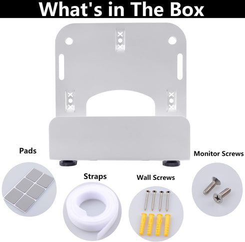 Gmailmall Cable Box Wall Mounting Modem for Most Small Narrow Devices Apple TV, Amazon Fire TV, Cable Box, Mini PC, Mac