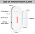 Door Window Alarm, 110DB Wireless Sensor Burglar Alarm for Kids Safety, Window Pool Alarms for Home (2 Pack)