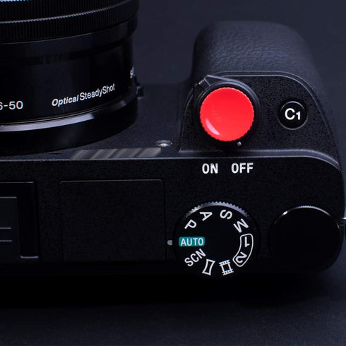 VKO Camera Soft Release Shutter Button Cap for ZV-1, RX100 Series, A6000 Series, A7 Series, Red (2 Pack)