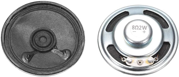 uxcell 2W 8 Ohm DIY Magnetic Speaker - 50mm Round Shape Replacement Loudspeaker, 2pcs