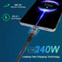 VCOM USB 4 Cable 240W for Thunderbolt 4 Cable 4ft 40Gbps Cable with 8K@60Hz 5K@60Hz or Dual 4K Video USB-C for Thunderbolt 3/4, Dell, iPad Air 4, iPad Pro 2020, Pixel, Hub, Docking, and More